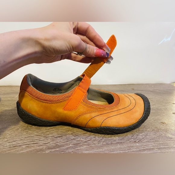 Keen Amsterdam orange suede mary jane hiking/outdoor shoe size/8 - Picture 5 of 7